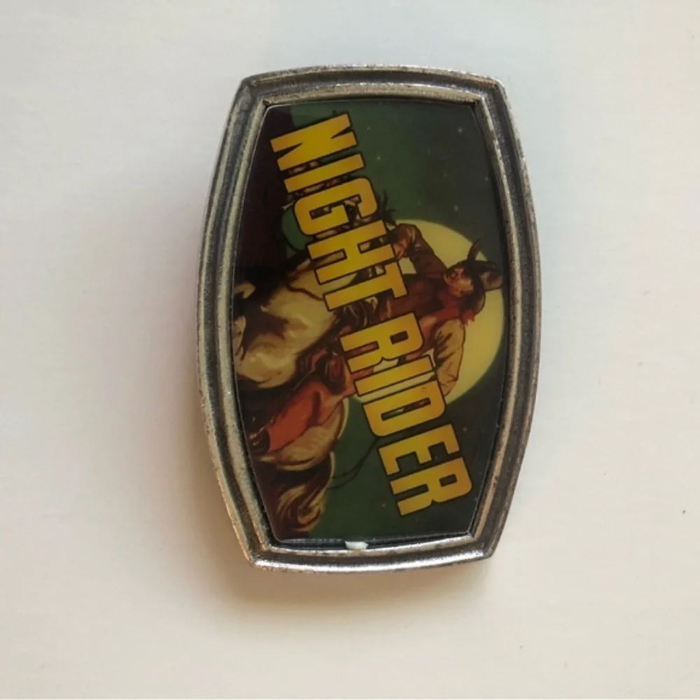 Night rider belt buckle